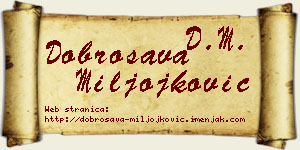 Dobrosava Miljojković vizit kartica